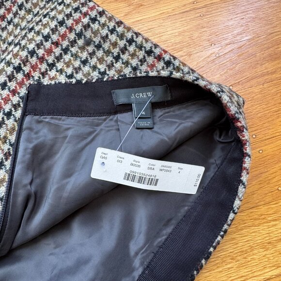 Jcrew Wool Houndstooth Mini Skirt - Picture 5 of 9